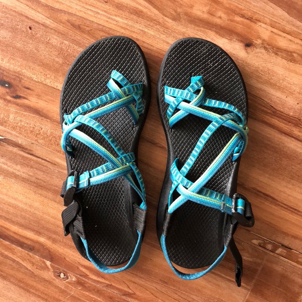 Teal chacos